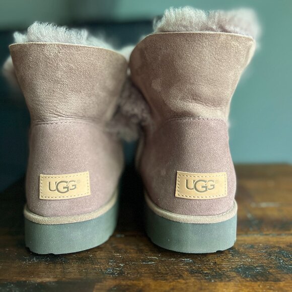 UGG Bailey Mariko Geaode Lilac Women's Boots Size 10 - Picture 8 of 8